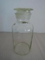 Glazen voorraadfles van oud glas, Antiek en Kunst, Ophalen of Verzenden