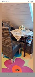 4 mooie Loom eetkamer stoelen izgs!, Huis en Inrichting, Ophalen of Verzenden, Zo goed als nieuw, Bruin, Vijf, Zes of meer stoelen
