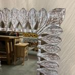 Spiegel – houten lijst wit - 120 x 80 cm - TTM Wonen, Www.ttmwonen.nl, 100 tot 150 cm, Nieuw, Ophalen of Verzenden