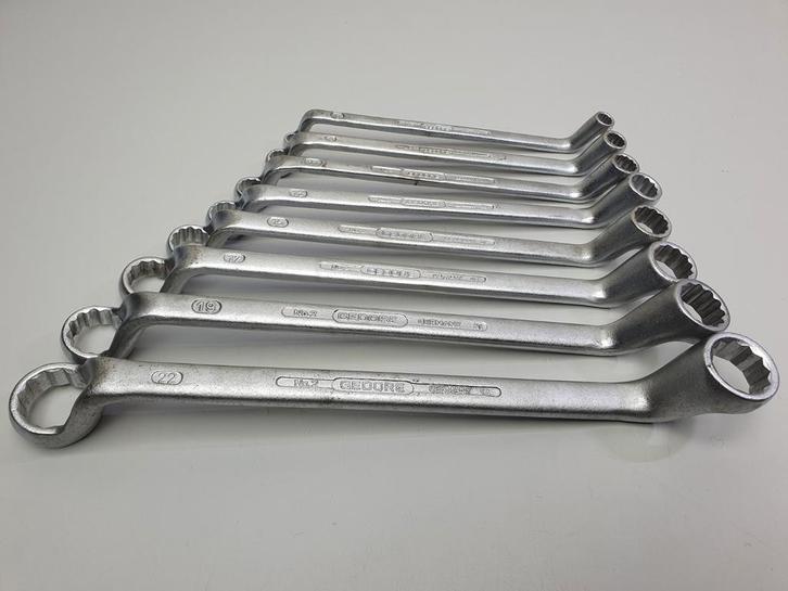 Gedore No. 2 ringsleutel set 8 delig 6 t/m 20-22, Auto diversen, Autogereedschap, Zo goed als nieuw, Ophalen of Verzenden