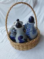 cruetset cruet set peper- en zoutstel olie azijn keulse pot, Antiek en Kunst, Ophalen