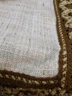 Tafelkleed vintage bruin creme, Ophalen of Verzenden