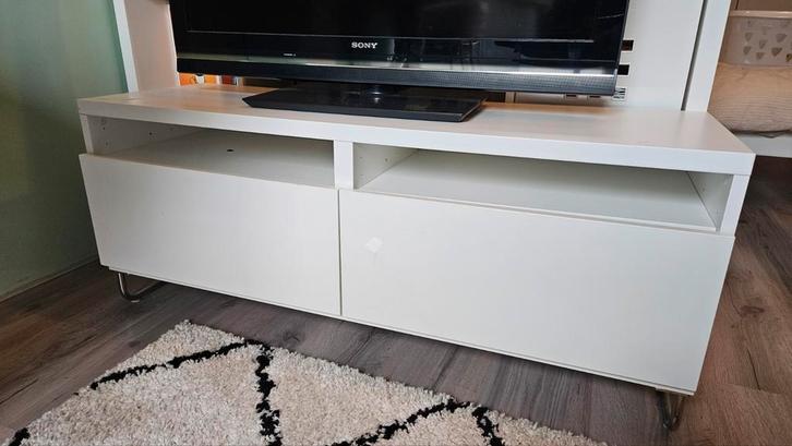 IKEA Besta TV Meubel - Wit, Huis en Inrichting, Kasten | Televisiemeubels, Gebruikt, Minder dan 100 cm, 100 tot 150 cm, 25 tot 50 cm