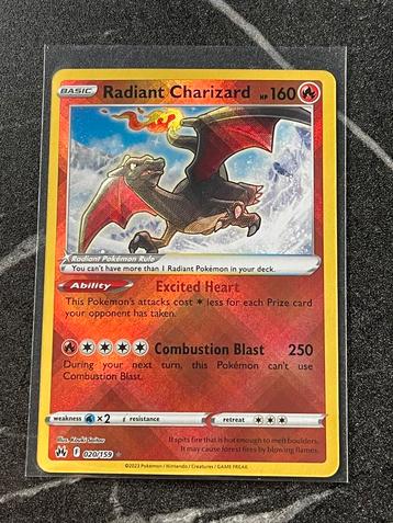 Radiant Charizard (CRS 020) Crown Zenith