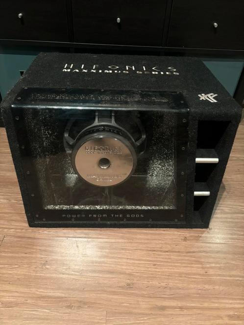 Hifonics 1000W rms met Gladen monoblock en condensator, Auto diversen, Autospeakers, Ophalen of Verzenden