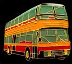 Dubbeldekker bus rood-geel epoxy, Verzenden, Nieuw, Transport, Speldje of Pin