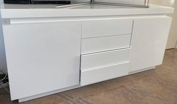 Tv kast dressoir wit 175 x 80 cm