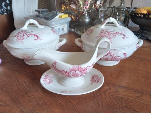 antieke serviesdelen van merk NIMY manufacture imperiale, Antiek en Kunst, Antiek | Servies los, Ophalen of Verzenden