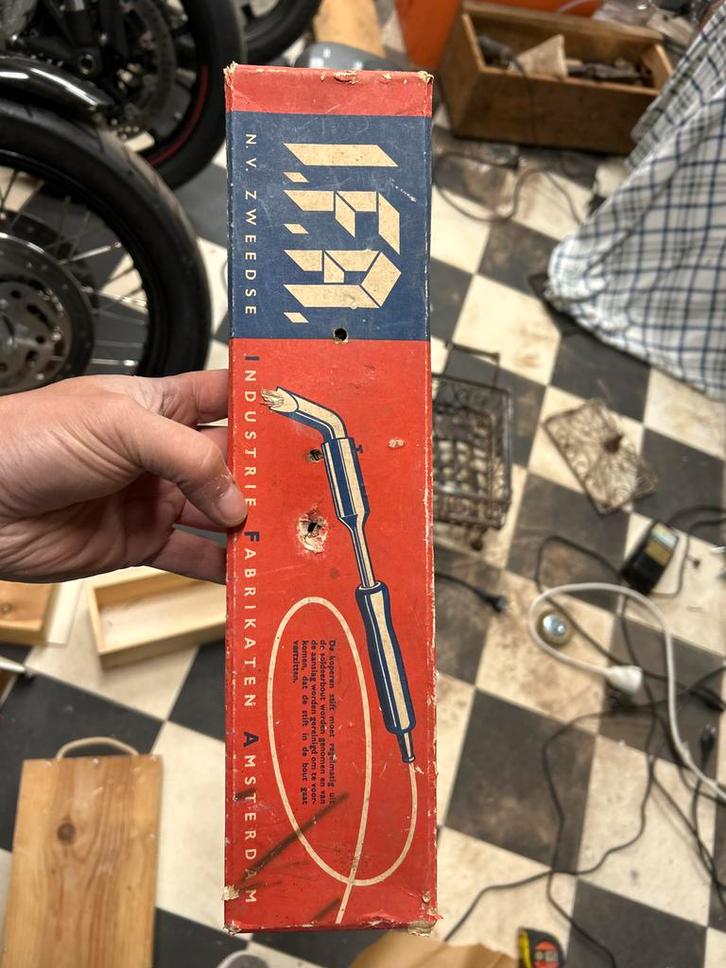 Vintage Soldeerbout N.V. Zweedse Industrie Amsterdam, Doe-het-zelf en Verbouw, Gereedschap | Handgereedschap, Gebruikt, Ophalen of Verzenden