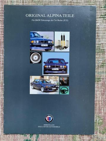 Accessoires folder van Alpina voor de BMW 7-serie E32 1996 beschikbaar voor biedingen