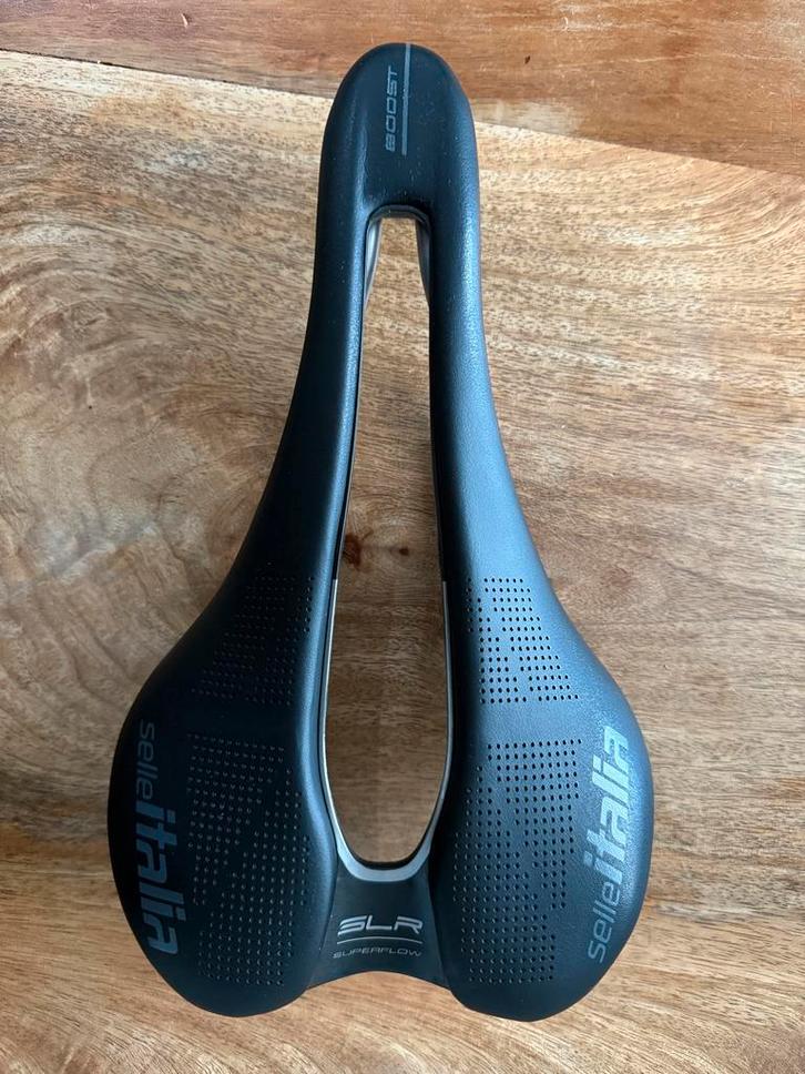 Selle Italia SLR Boost Superflow Ti Zadel 145mm, Fietsen en Brommers, Fietsonderdelen, Gebruikt, Racefiets, Zadel, Ophalen of Verzenden