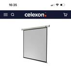 Celexon Elektrisch Projectiescherm - 2 Meter Breed, Audio, Tv en Foto, Projectieschermen, Ophalen, Elektrisch, Gebruikt