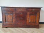 Antieke eikenhouten dressoir, Ophalen, Gebruikt, 150 tot 200 cm, Eikenhout