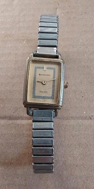 Antiek dames horloge Junghans goudkleurig met metalen band  beschikbaar voor biedingen
