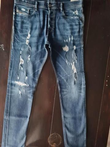 DIESEL TEPPHAR SLIM CARROT STRETCH SUPERDESTROY JEANS 34/34 beschikbaar voor biedingen