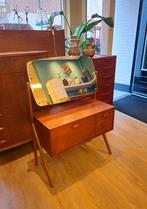 Vintage Deense Make-up Kaptafel Spiegel Make up Opmaak Tafel, Ophalen, Gebruikt, 50 tot 100 cm, Nvt