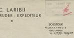 SOESTDIJK  EXPEDITOE C. LARIBIJ 1949, Ophalen of Verzenden, Gebruikt, Overige typen