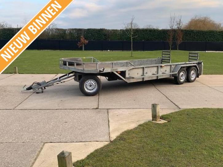 Veldhuizen Baveco schamelwagen / dieplader aanhangwagen, Auto diversen, Aanhangers en Bagagewagens, Gebruikt