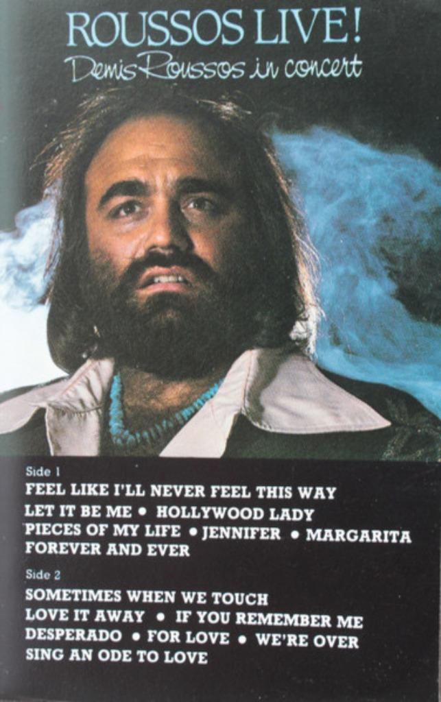 Demis Roussos ‎– Roussos Live! Demis Roussos In Concert, Cd's en Dvd's, Cassettebandjes, Origineel, Pop, 1 bandje, Ophalen of Verzenden
