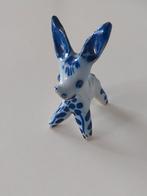Vintage Blue White Porcelain Donkey Figurine, Antiek en Kunst, Ophalen of Verzenden