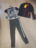 Zwart/grijs/rode set paardrijkleding maat 140, Dieren en Toebehoren, Paardrijkleding, Kinderen, Eu, Nieuw, Ophalen of Verzenden