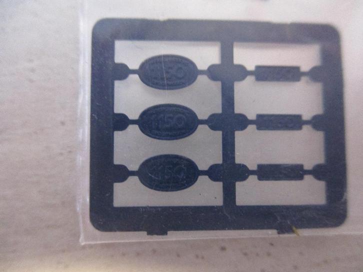 NS 1150 Blauw Nummer Schildjes 3x Roco, Hobby en Vrije tijd, Modeltreinen | H0, Nieuw, Locomotief, Gelijkstroom of Wisselstroom