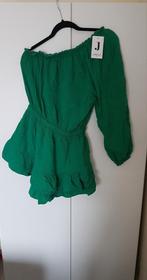 Jumpsuit one shoulder groen one size, Verzenden