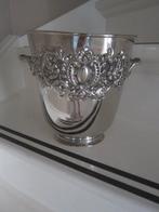 verzilverde wijn of champagne koeler rijkelijk gedecoreerd, Overige gebieden, Overige typen, Ophalen of Verzenden, Zo goed als nieuw