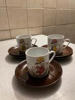 8 delig koffie servies vintage Holly Hobbie, Ophalen, Gebruikt, Overige stijlen, Kop(pen) en/of Schotel(s)