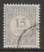 Nederland 1912 P57a Port 15c, Gest, Postzegels en Munten, Postzegels | Nederland, Ophalen of Verzenden, T/m 1940, Gestempeld