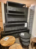 Mooie Zwarte Massief Houten TV Meubels, Ophalen of Verzenden