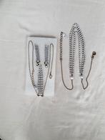 Oude / antieke gedraaide ketting en oorbellen messing/koper., Ophalen of Verzenden, Goud, Overige materialen, Verstelbaar