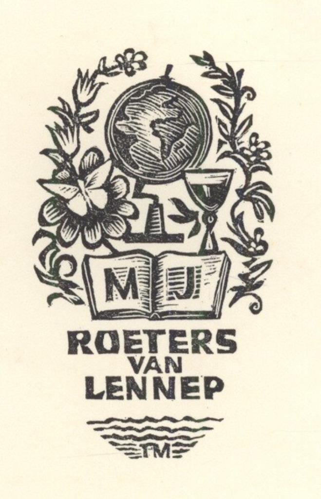 1735 Ex Libris Nederland : Thijs Mauve, 1967, Antiek en Kunst, Kunst | Etsen en Gravures, Verzenden