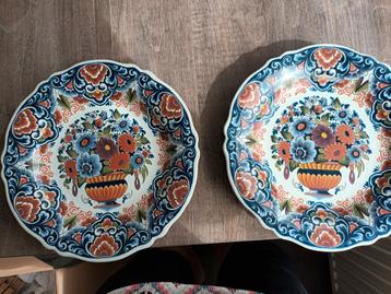 2 delfs blauwe wand borden  beschikbaar voor biedingen