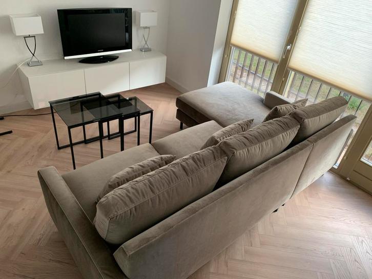 Velvet Hoekbank van Urban Sofa, Huis en Inrichting, Banken | Bankstellen, Zo goed als nieuw, Hoekbank, Vierpersoons of meer, 250 tot 300 cm