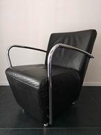 Leren fauteuil (Manzoni), Huis en Inrichting, Ophalen, Gebruikt, 75 tot 100 cm