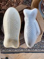 Vintage Keramiek Puddingschalen Vis - Bruin, Ophalen of Verzenden
