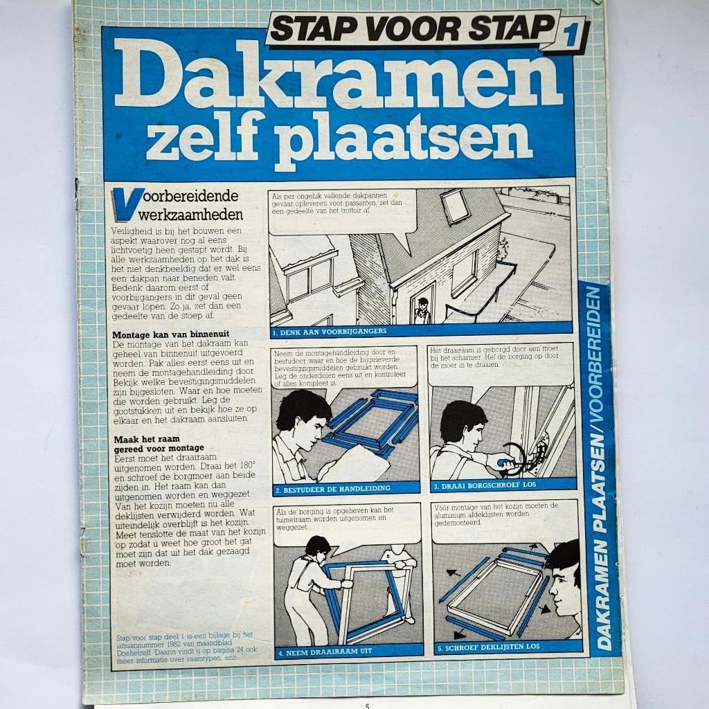dakramen zelf plaatsen stap voor stap boekje en nog hulpen, Ophalen of Verzenden, Overige onderwerpen
