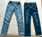 2 spijkerbroeken skinny fit Hema maat 134 €3/st of bied!, Ophalen, Zo goed als nieuw, Jongen, Broek