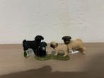Schleich mops hondjes, Verzamelen, Dierenverzamelingen, Ophalen of Verzenden, Zo goed als nieuw, Paard, Beeldje of Figuurtje