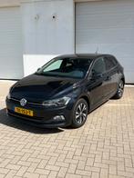 Volkswagen Polo 1.0 TSI 95PK 5D Bluemotion 7-DSG 2018 Zwart, Auto's, Zwart, 95 pk, Leder en Stof, Zwart