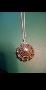 Antieke zilveren Zeeuwse knophanger, Ophalen of Verzenden, Zilver