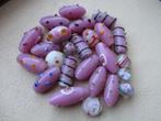 4043/ mooie mix roze lampwork glaskralen, Hobby en Vrije tijd, Kralen en Sieraden maken, Ophalen of Verzenden, Nieuw, Kraal