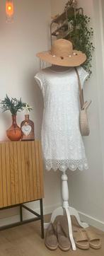 YESSICA elegante, zomerse jurk met kant & broderie, mt 38-40, Knielengte, Gedragen, Ophalen, Maat 38/40 (M)