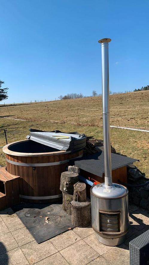 Aanbieding!!! 50000 liter Robuuste hottub/zwembadkachel, Tuin en Terras, Bubbelbaden en Hottubs, Zo goed als nieuw, Pomp, Ophalen of Verzenden