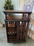 Antieke grote eiken boekenmolen, 112 cm hoog, 67x67 cm, Huis en Inrichting, Kasten | Boekenkasten, Ophalen, Gebruikt, 100 tot 150 cm