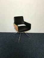 40 x Design vergaderstoel Thonet S843 - zwart leder, Huis en Inrichting, Stoelen, Ophalen, Zwart, Vijf, Zes of meer stoelen, DESIGN