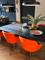 Eetkamerstoelen 6 stuks draaibaar, Huis en Inrichting, Stoelen, Ophalen, Gebruikt, Overige kleuren, Stof