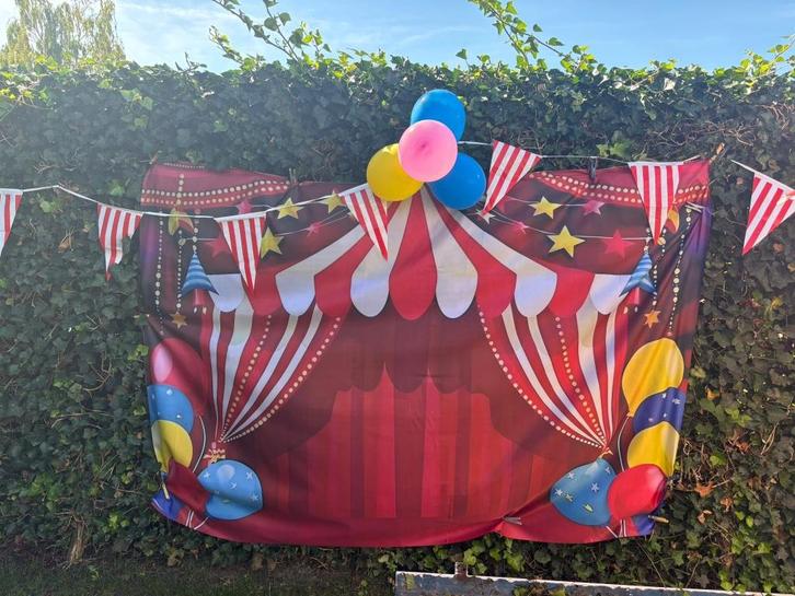 thema Circus versiering, Hobby en Vrije tijd, Feestartikelen, Zo goed als nieuw, Versiering, Verjaardag, Ophalen of Verzenden
