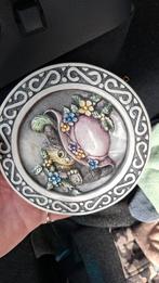 Vintage Wandbord met Kat en Hoed, Ophalen of Verzenden